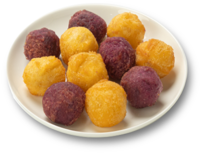 Golden and Purple Potato Balls (10 pcs)